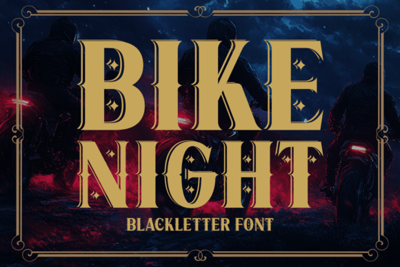 Bike Night Font for Bold Web Design