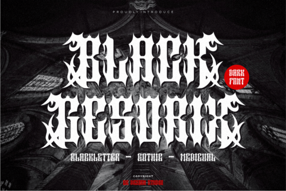 Black Gesorix: A Bold Blackletter Font for Editorial Design
