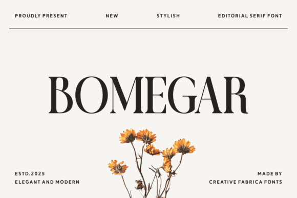 Bomegar: A Serif Font for Modern Editorial Design