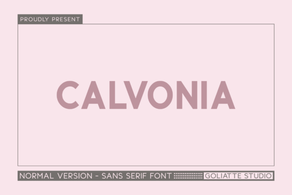 Calvonia: A Modern Sans Serif Font for Digital Design