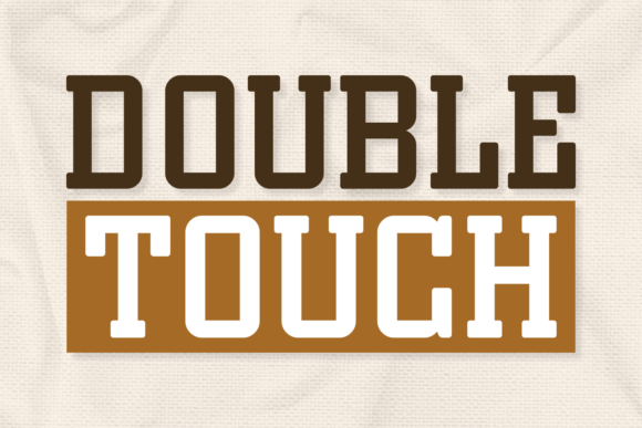 Double Touch Slab Serif Font for Handmade Creations