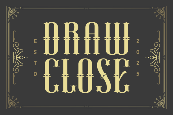 Draw Close Font for Professional Branding