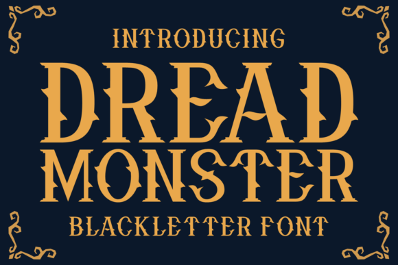 Dread Monster Font for Editorial Design