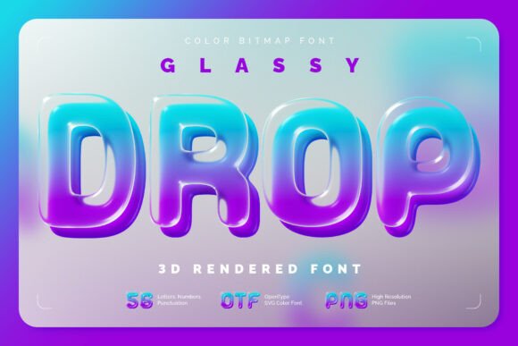 Enhance Your Brand with the Glassydrop Typeface
