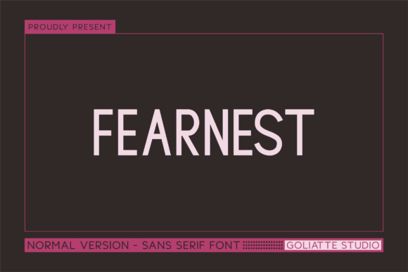 Fearnest: A Bold Sans Serif Font for Modern Web Design
