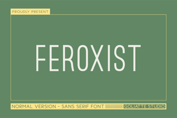 Feroxist: A Bold Sans Serif Font for Modern Web Design