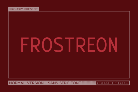 Frostreon: A Bold Font for a Polished Brand