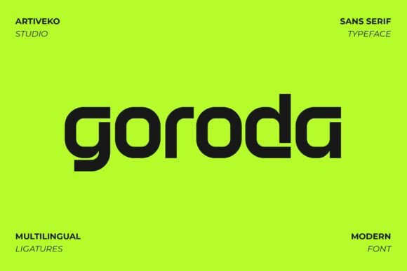 Goroda: A Sleek Sans Serif for Modern Branding