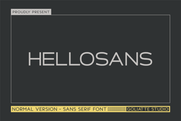 Hellosans – A Modern Sans Serif Typeface for Digital Design