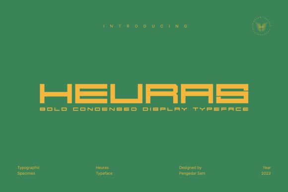 Heuras – A Bold Display Font for Branding Power
