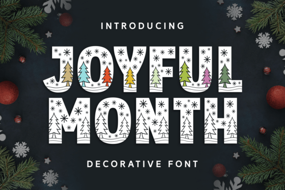Joyful Month Font for Handmade Creations