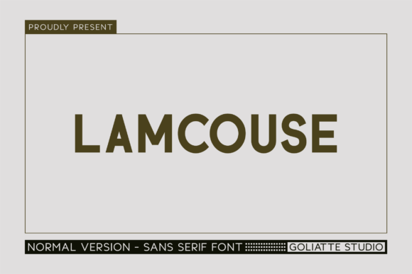 Lamcouse: A Modern Sans Serif Font for Your Brand