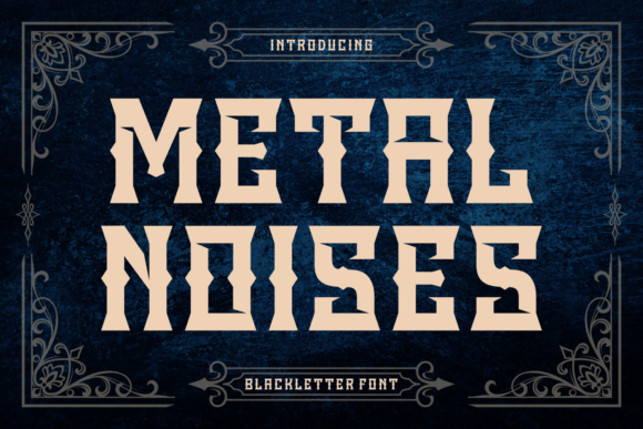 Metal Noises Font for Craft Projects