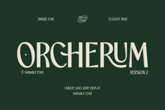 Orcherum: A Serif Typeface for Editorial Excellence