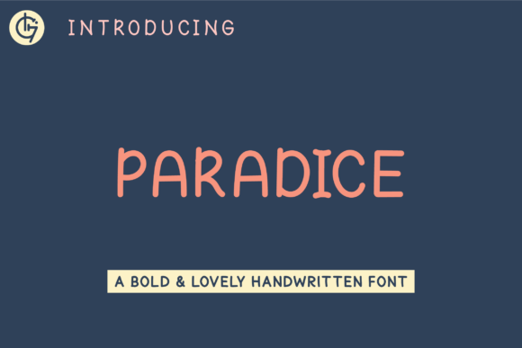 Paradice: A Handwritten Font with Bold Personality for Web Design