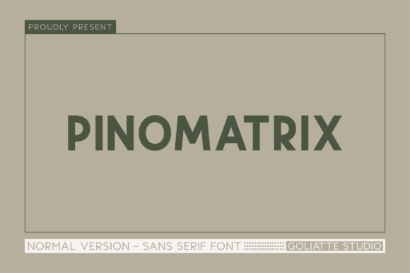 Pinomatrix: A Modern Sans Serif Font for Web Design