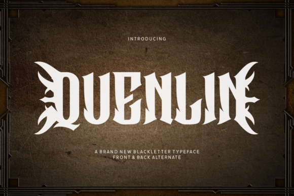 Quenlin: A Bold Blackletter Typeface for Editorial Design