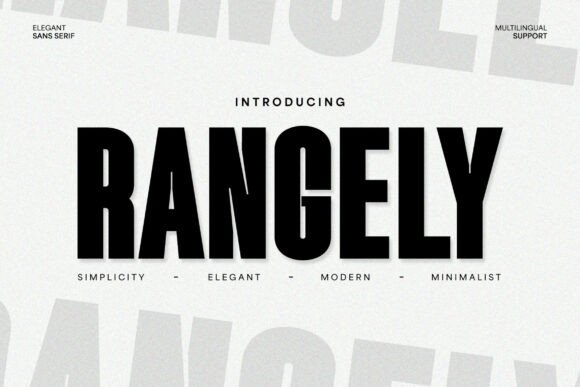 Rangely: A Sophisticated Serif Font for Handmade Creations