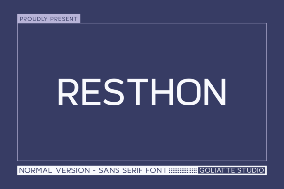Resthon – A Modern Sans Serif Font for Digital Campaigns