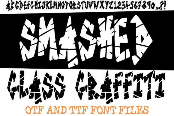 Smashed Glass Graffiti: A Font That Shatters the Ordinary