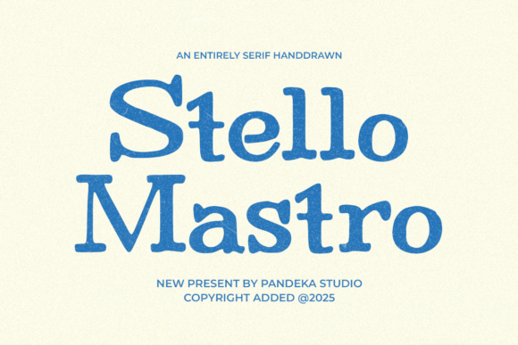 Stello Mastro Font for Handmade Projects