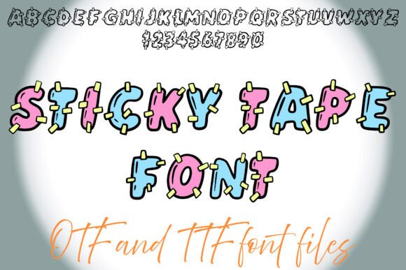 Sticky Tape Font for Creative Editorial Design