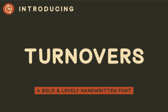Turnovers Font for Editorial Design and Branding