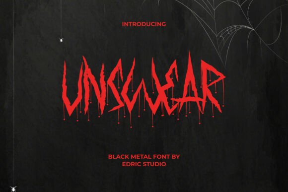 Unswear Font: A Hardcore Blackletter Display Typeface