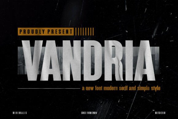 Vandria Sans Serif Font for Handmade Creations