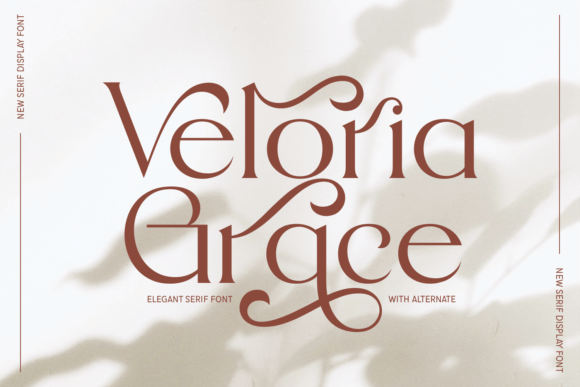 Veloria Grace Serif Font for Editorial Design